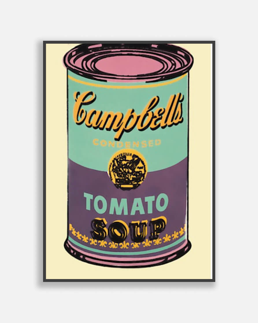 Campbell's Soup Can, 1965 (green & purple) - Andy Warhol