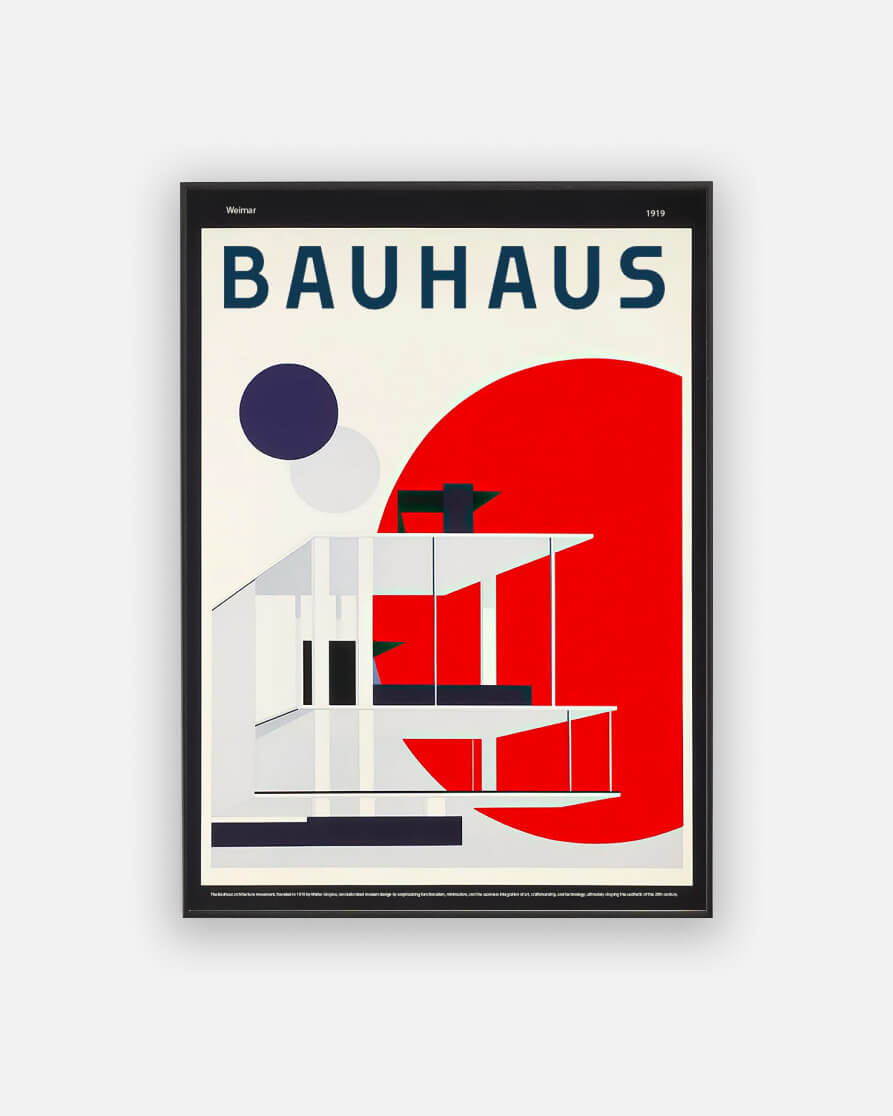 Bauhaus architecture poster No. 4