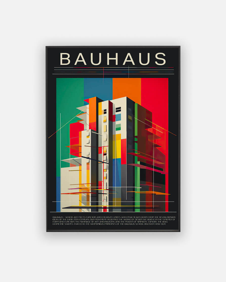 Bauhaus architecture poster No. 1