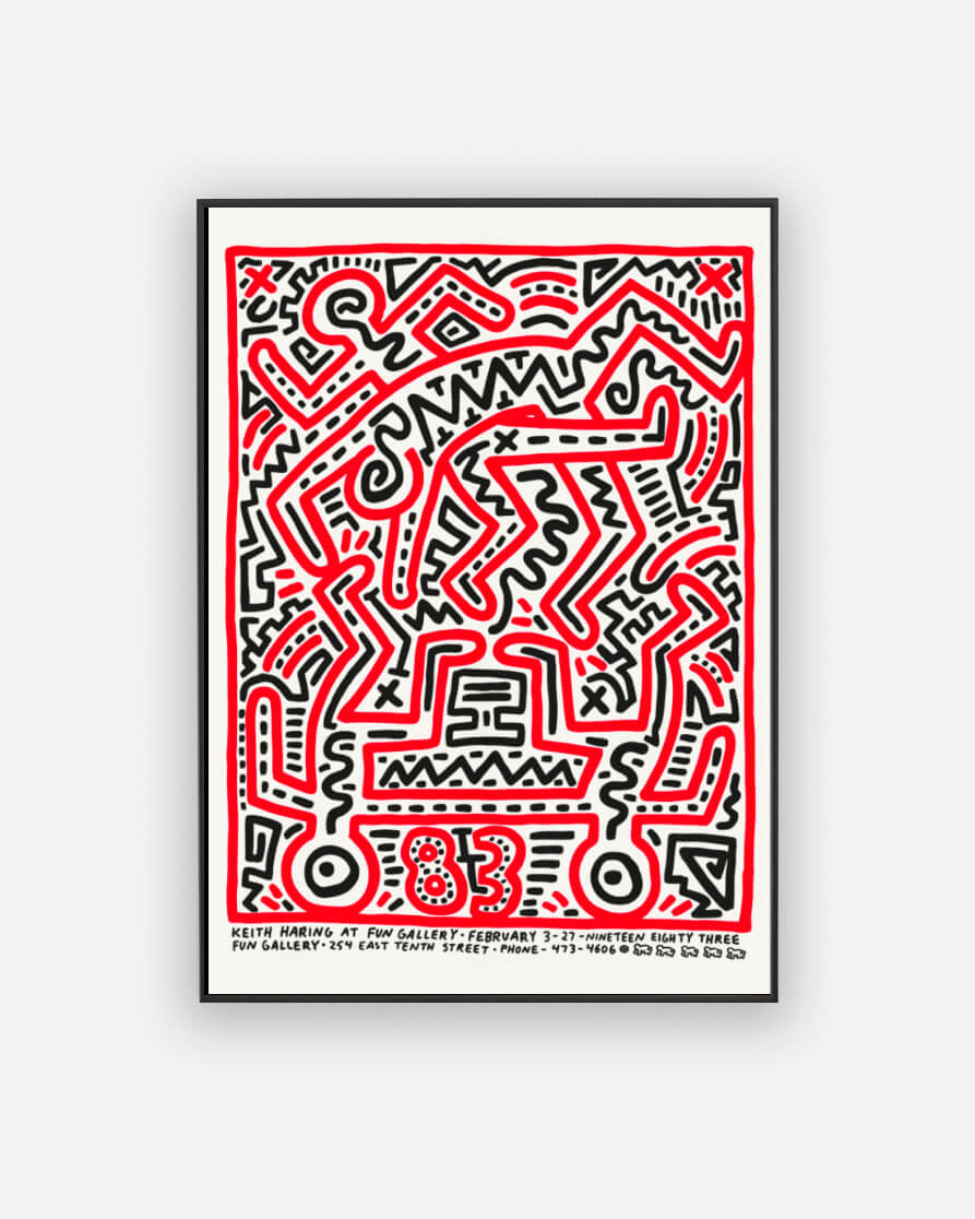 Keith Haring - Keith Haring at Fun Gallery1983