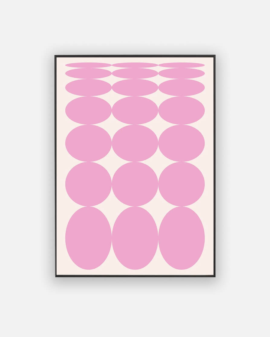 Mauve Whimsy Pink Poster