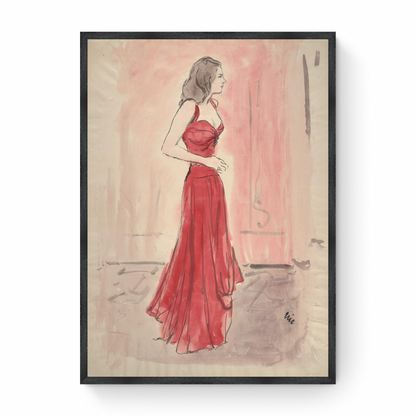 Sketch of Lucille Parsons Vanderbilt, Vogue