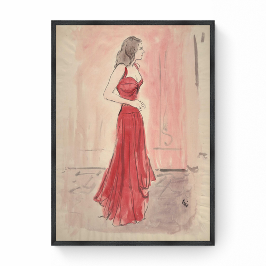 Sketch of Lucille Parsons Vanderbilt, Vogue