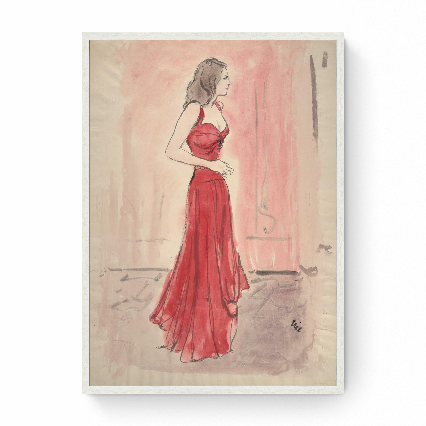 Sketch of Lucille Parsons Vanderbilt, Vogue