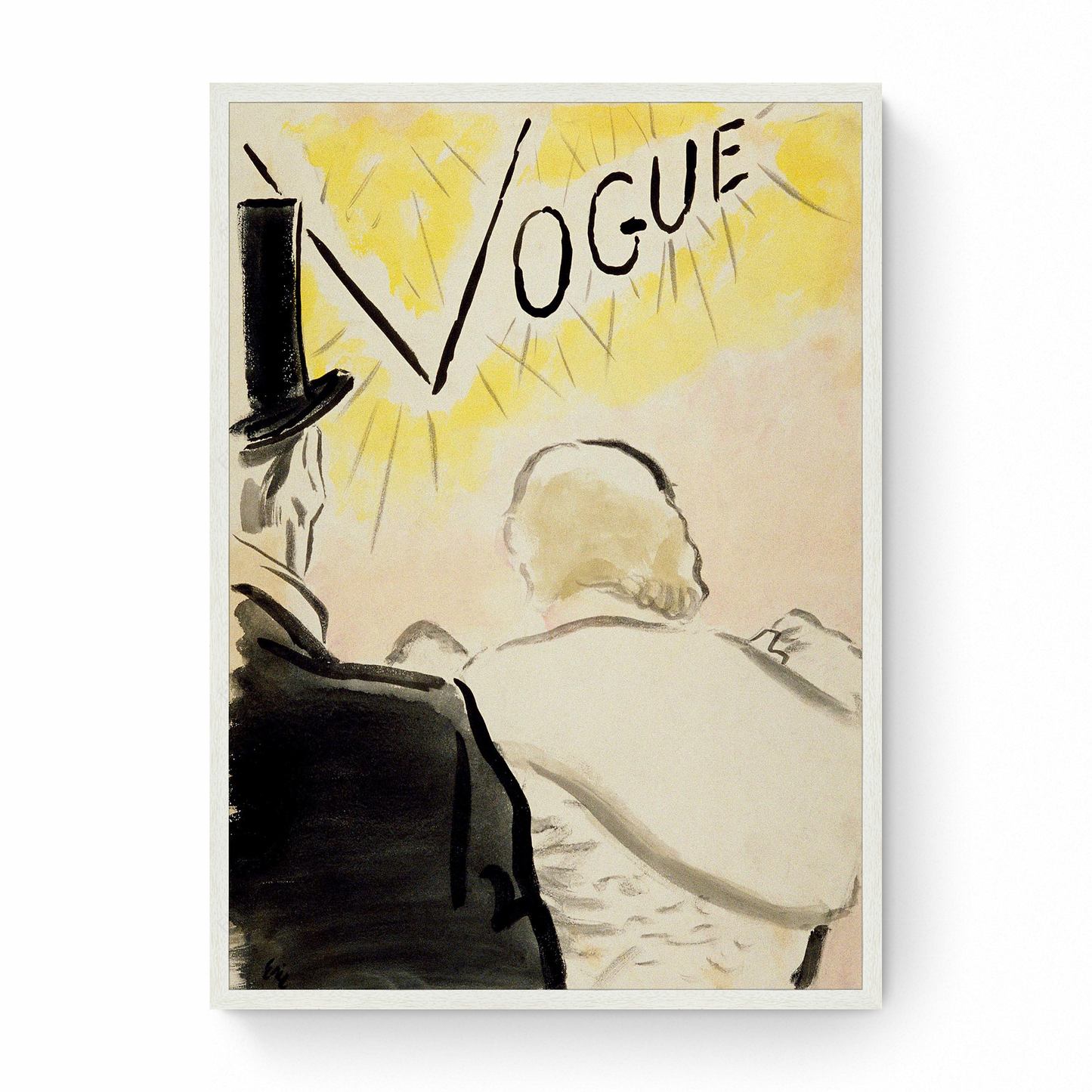 Sketch of Man and Woman in Eveningwear, Vogue