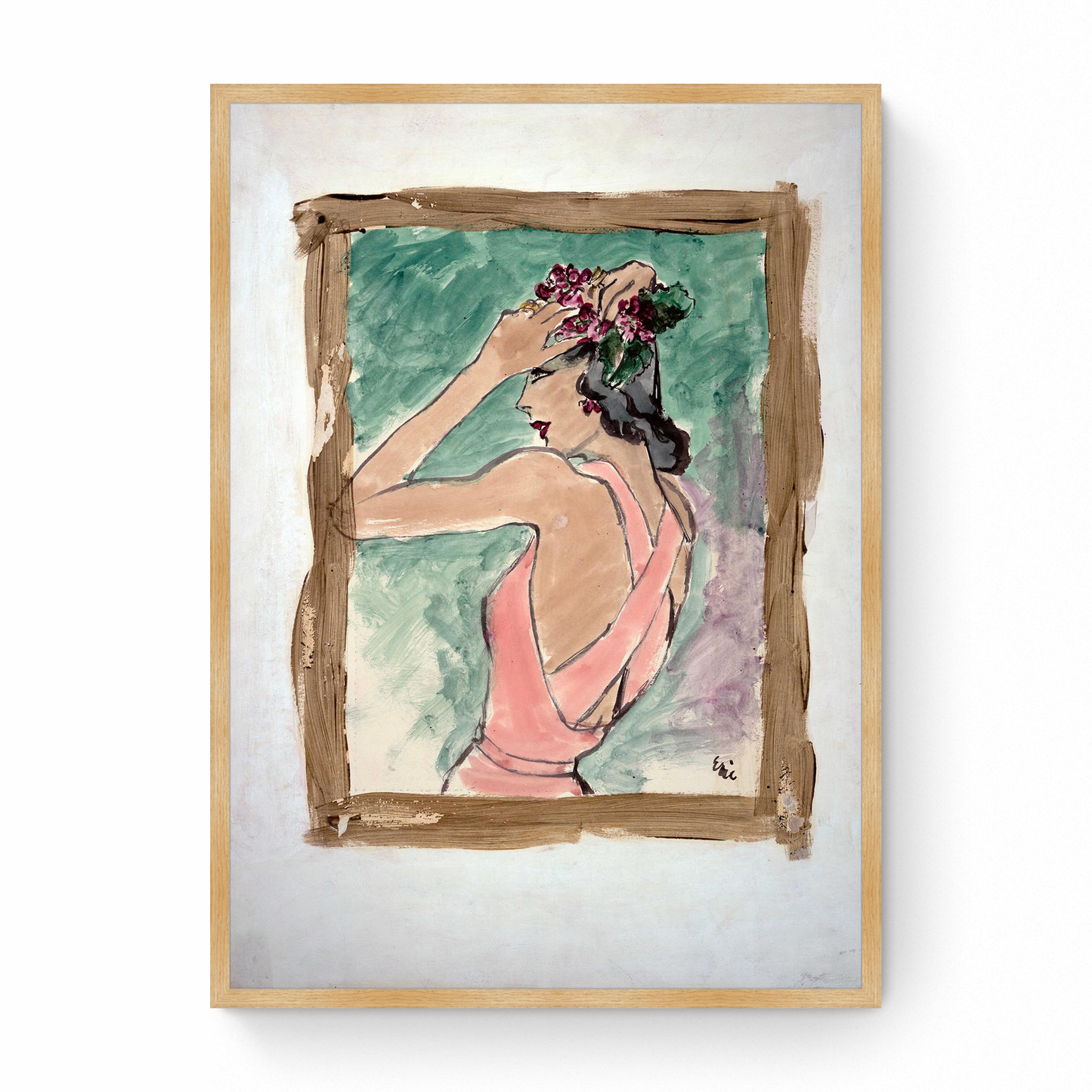 Sketch of Model in Du Barry, Vogue