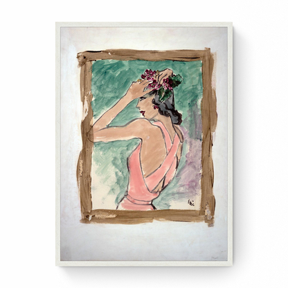 Sketch of Model in Du Barry, Vogue