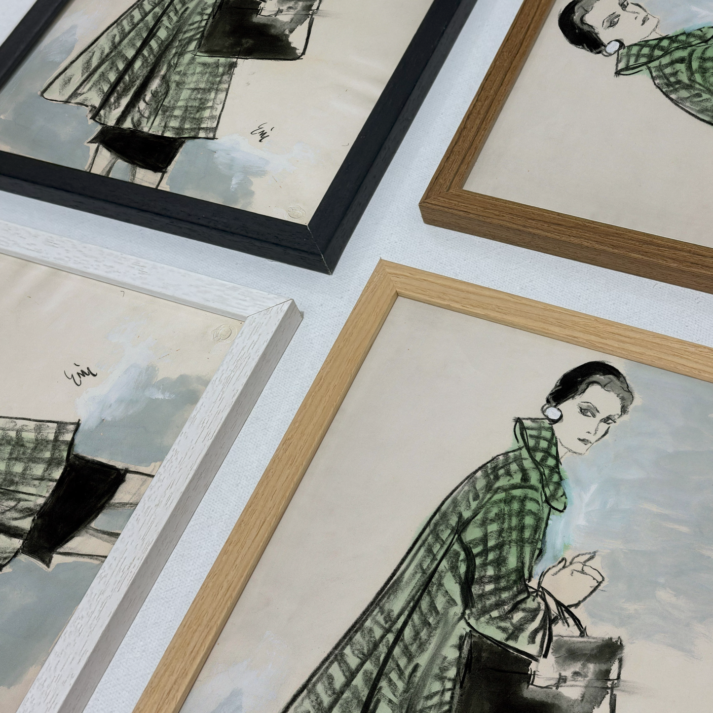 Sketch of Model in Monte-Sano & Pruzan, Vogue