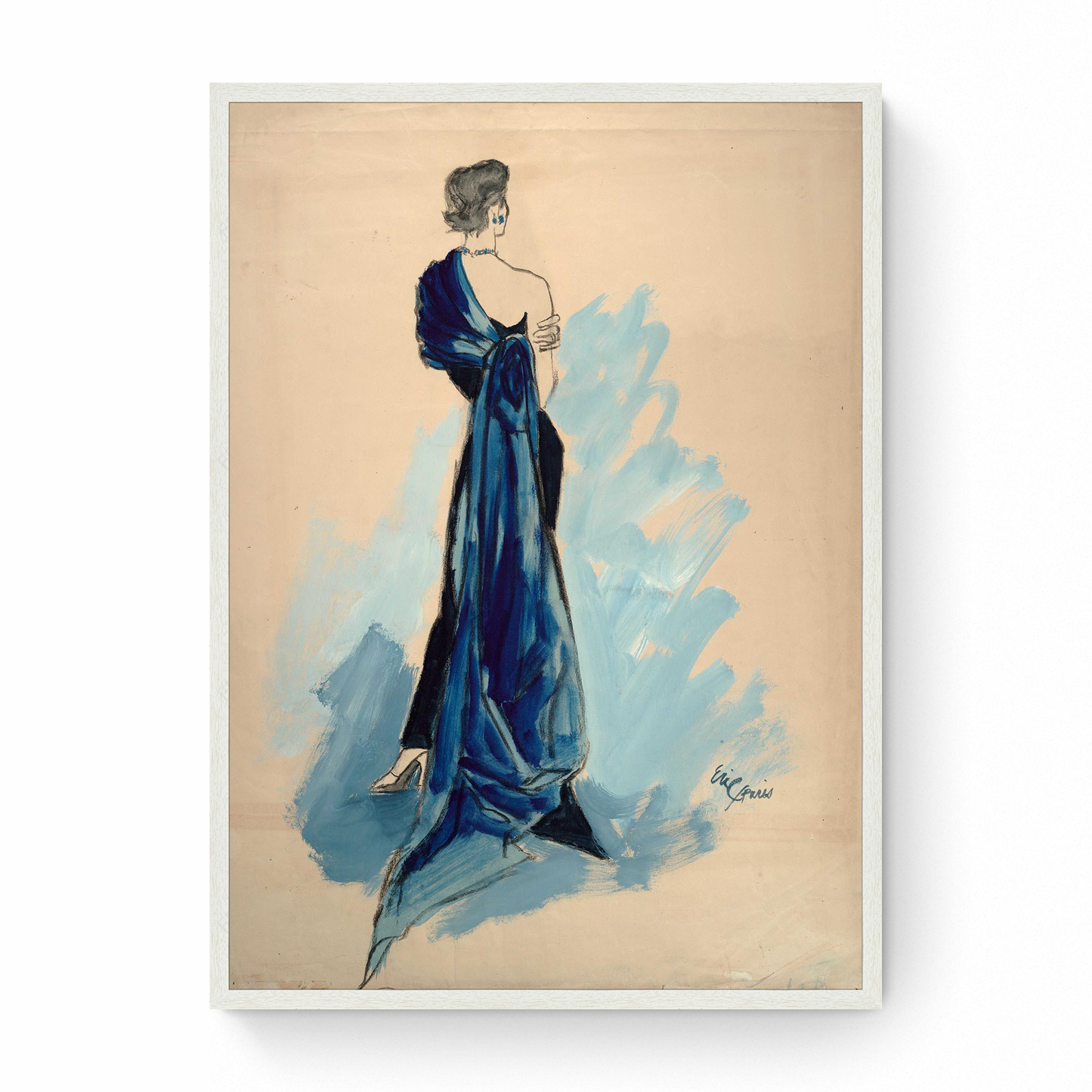Sketch of Model in Schiaparelli, Vogue