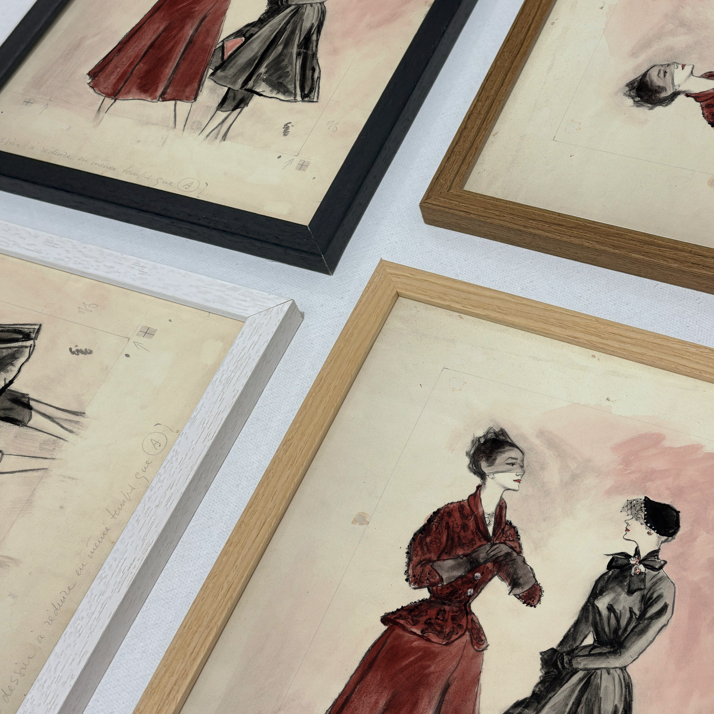 Sketch of Models in Paquin and Rouff, French Vogue