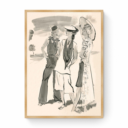 Sketch of Molyneux Beach Attire, Vogue