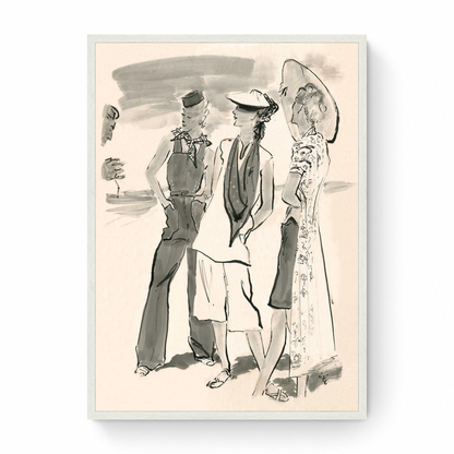 Sketch of Molyneux Beach Attire, Vogue