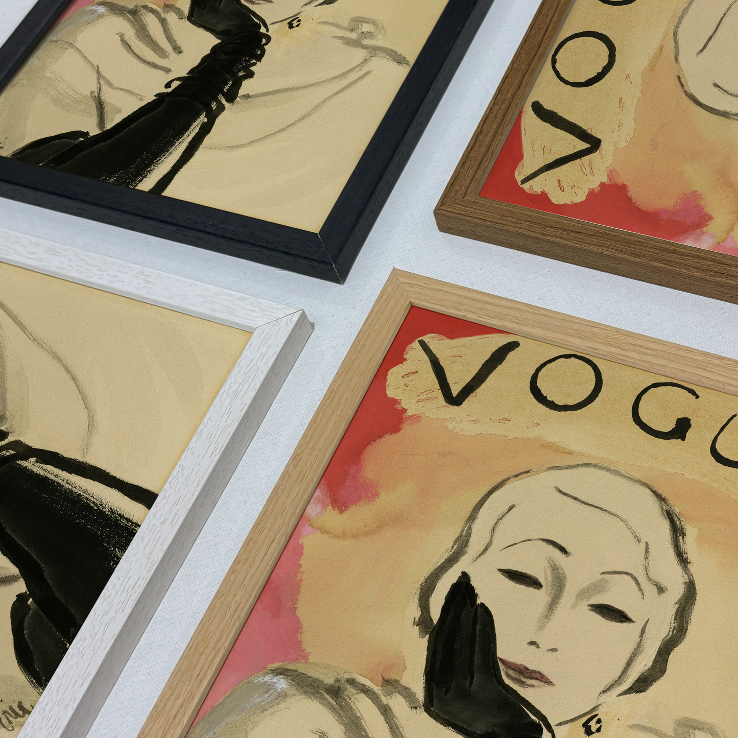 Sketch of Woman with a Black Glove, Vogue