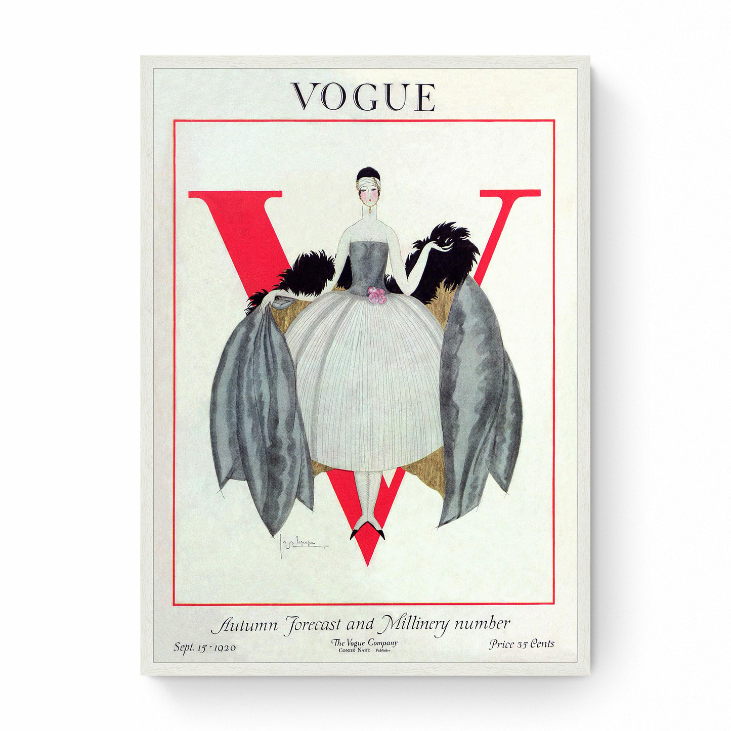 Vogue Cover: Autumn Fashion Forecast and Millinery
