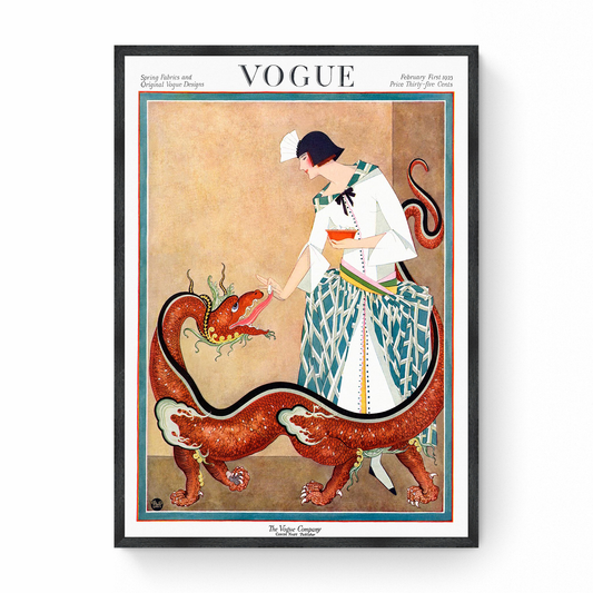 Vogue Cover: Spring Fabrics and Original Vogue Designs