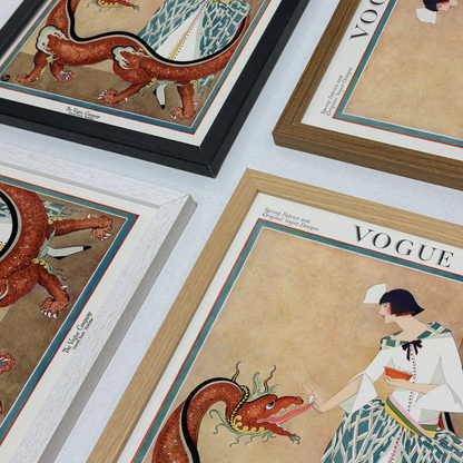 Vogue Cover: Spring Fabrics and Original Vogue Designs
