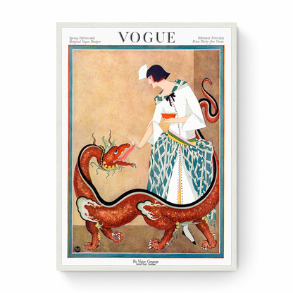 Vogue Cover: Spring Fabrics and Original Vogue Designs