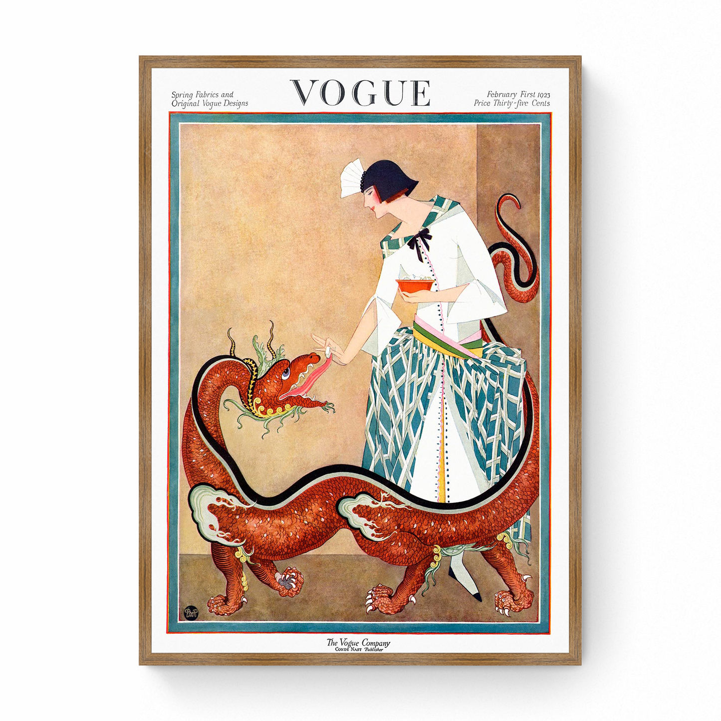 Vogue Cover: Spring Fabrics and Original Vogue Designs