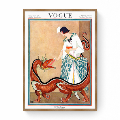 Vogue Cover: Spring Fabrics and Original Vogue Designs