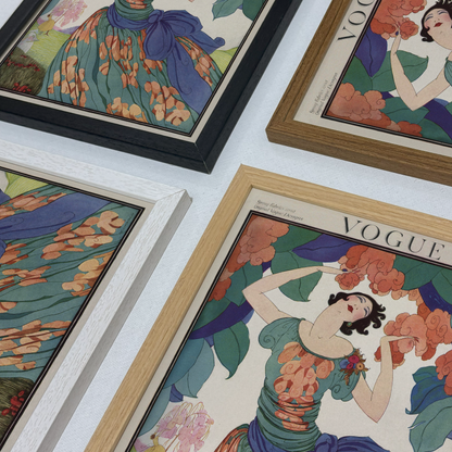 Vogue Cover: Spring Fashions and Original Vogue Designs