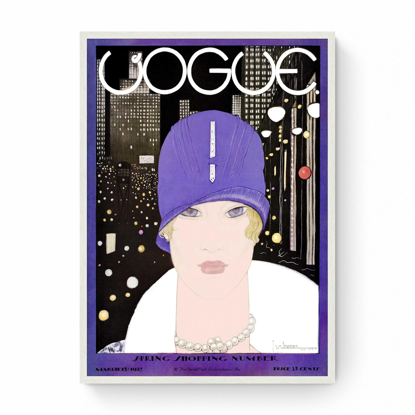 Vogue Cover: Spring Shopping (Lee Miller), Vogue